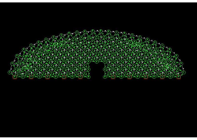 门头沟锡林浩特91跨，1000米长干煤棚网架设计